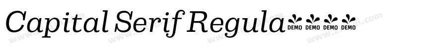Capital Serif Regula字体转换